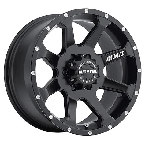 Amazon Mickey Thompson M T Metal Series MM 366 Flat Black Wheel