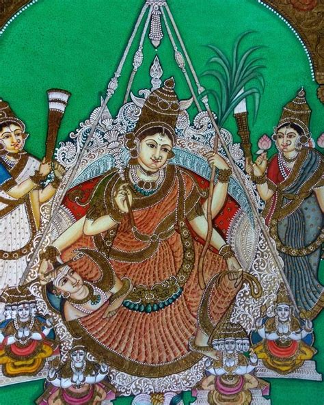 Mohan On Instagram Mysore Traditional Painting Rajarajeshwari