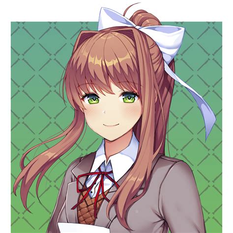 monika doki doki literature club wallpaper  zerochan anime
