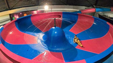 Crazy Space Bowl Waterslide At Galaxy Erding Youtube