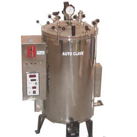 Stainless Steel Rectangular Vertical Laboratory Autoclave Ltr At