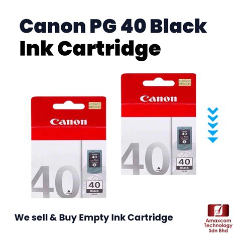 Canon Pg 40 Black Ink Cartridge [100 Original] Laptop Shopee Malaysia