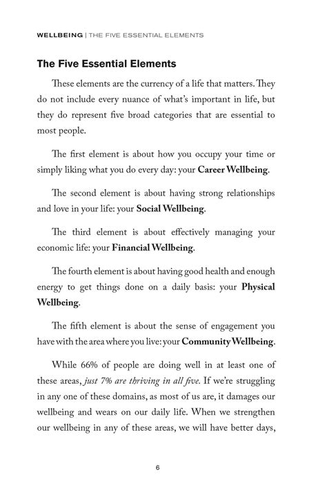 Wellbeing The Five Essential Elements Book By Tom Rath Jim Harter Official Publisher Page