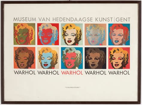 Andy Warhol Exhibition Poster Museum Van Hedendaagse Kunst Gent