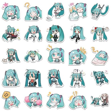 Hatsune Miku Stickers Hobbies Toys Memorabilia Collectibles J