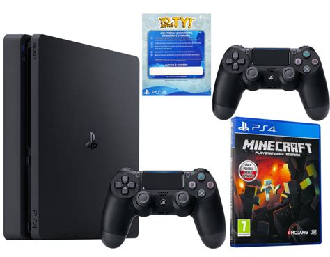 KONSOLA PS4 SLIM 500GB MINECRAFT TOJESTEŚTY 2X PAD 7300694779