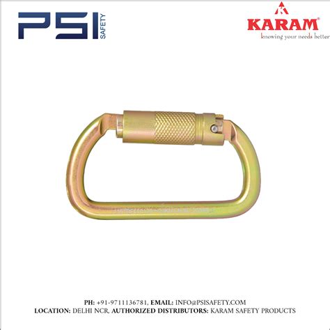 Karam Steel Quarter Turn Locking Bulb Type Karabiner Model Pn Be