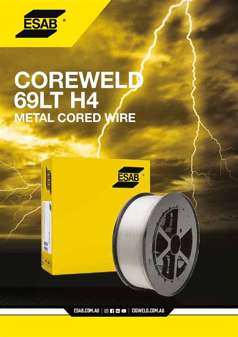 Ll V Esab Coreweld Lt H Flux Cored Wire Self Shielded Kg