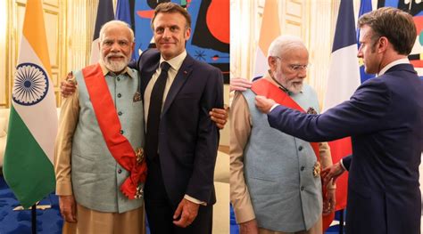 Emmanuel Macron Welcomes Pm Modi Ahead Of The Bastille Day Parade