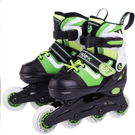 Роликовые коньки RIDEX Joker зелёный, пластмассовая рама, S / 31-34 ...