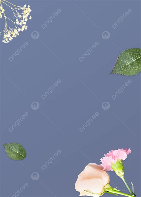 Blue Simple Texture Floral Background Wallpaper Image For Free Download ...