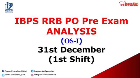 Ibps Rrb Po Prelims Exam Analysis And Rrb Po Pre Exam Review 31 December