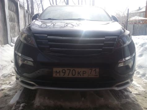 Новая решетка как я хотел. — KIA Sportage (3G), 2 л, 2011 года | тюнинг ...