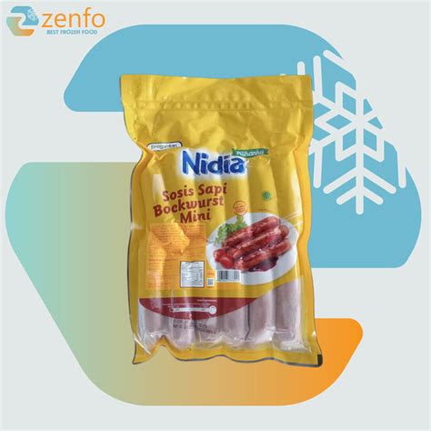 Jual Nidia Sosis Sapi Bockwurst Mini Gr Isi Pcs Shopee Indonesia