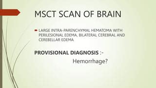 Case Presentation On Hemorrhage Pptx