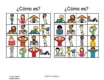 Realidades 1 Auténtico 1 Capítulo 1B Spanish Vocabulary Bingo Game