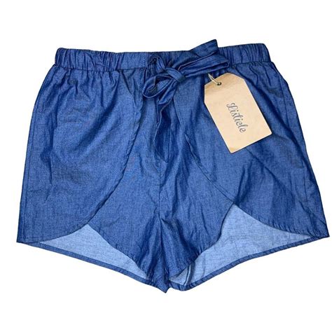 Womens Blue Shorts Depop