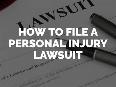 How To File A Personal Injury Lawsuit