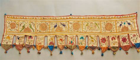 Antiques Atlas Antique Indian Embroidered Toran Wall Hanging As A