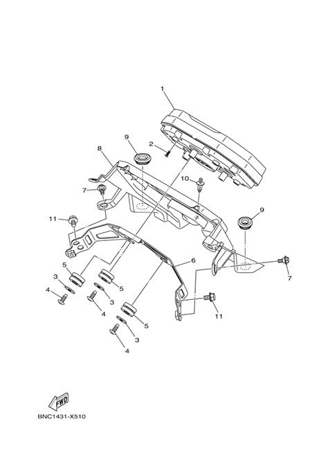 Moto Th Yamaha R Connected Parts Meter