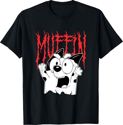 Bluey Muffin Metal White Heeler Emotions Grunge Scream Unisex S Xl Hot Trending Shirt