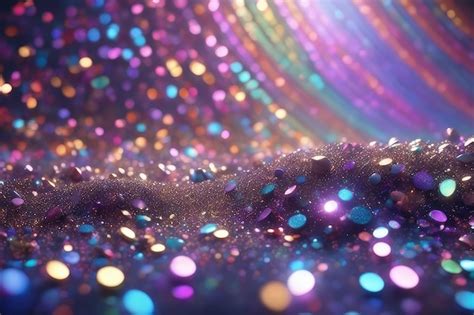 Premium Ai Image Abstract Glitter Colorful Lights Background