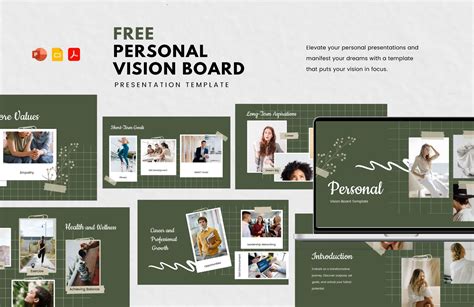 Vision Board Template In Ppt Free Download