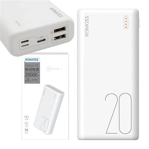 Romoss Mocny Du Y Powerbank Mah X Usb A Szybkie Adowanie A