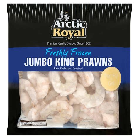 Arctic Royal Freshly Frozen Jumbo King Prawns Raw Peeled And Deveined