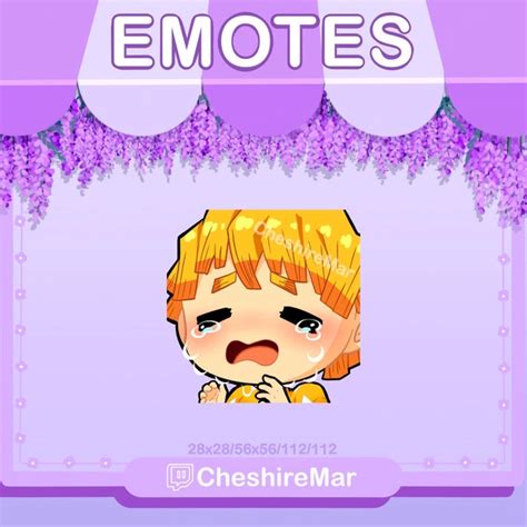 Demon Slayer Zenitsu Emotes - Etsy Canada