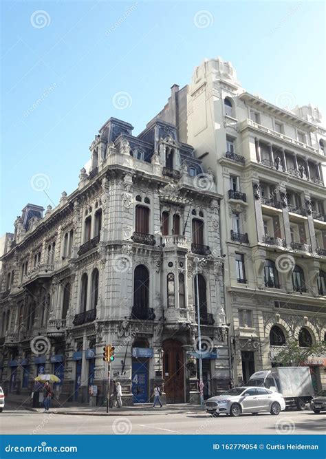 Montevideo Uruguay Architecture Street Scene Editorial Stock Image