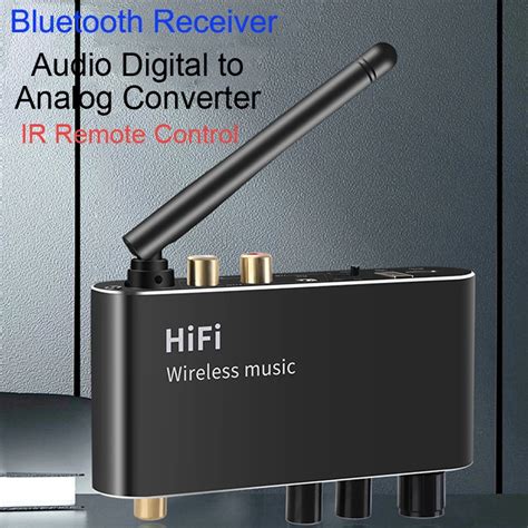 Bluetooth Receptor De Udio Digital Para Conversor Anal Gico Usb Disco Mm Rca