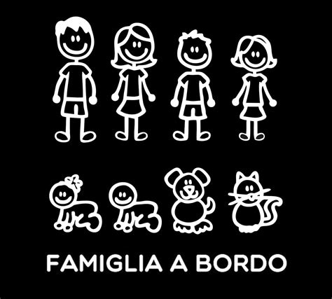 Amazon Fr Stickers Famille Kit Complet Famille Bord Couleur