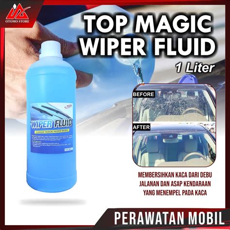 Jual TOP WIPER FLUID 500 ML 1 LITER Cairan Pembersih Kaca Mobil Anti