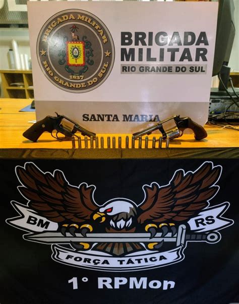 Brigada Militar Prende Dois Homens Por Porte Ilegal De Arma De Fogo Em