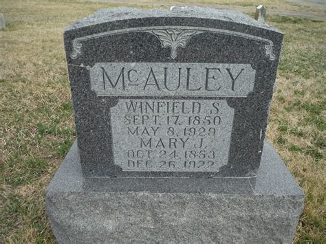 Mary Jane Edmiston Mcauley Find A Grave Memorial