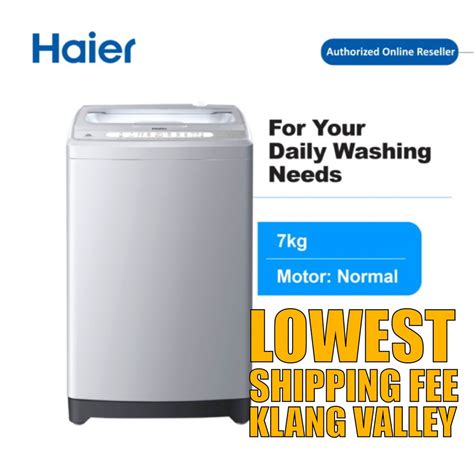 Haier Hwm70 M1201 7kg Fully Auto Top Load Washing Machine Mesin Basuh