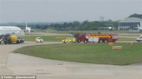 Airbus 320 Evacuated After Plane Crashed Into A Tow Truck At Manchester