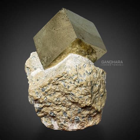 Buy 121 Grams Perfect Cubic Pyrite Crystal Perched On Matrix Gandhara