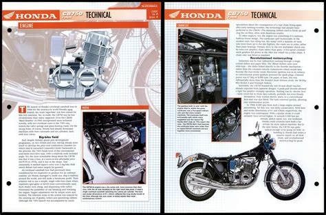 Honda CB750 Four Technical Essential Superbike Data File Page