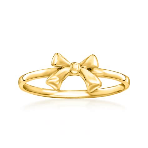 14kt Yellow Gold Bow Ring | Ross-Simons