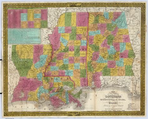 louisiana mississippi alabama david rumsey historical map collection