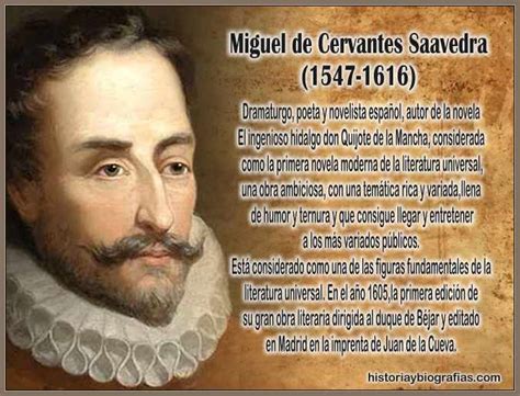 Miscursos Biograf A De Miguel De Cervantes Saavedra