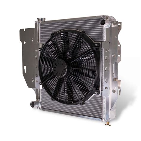 Just Jeeps Flex A Lite Extruded Core Radiator And Electric Fan For 1987 06 Jeep Wrangler Yj And Tj