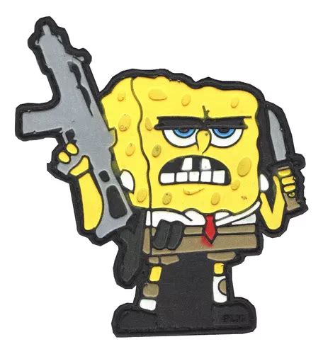 Parche Militar Tactico Bob Esponja Militar Airsoft Meses Sin Inter S