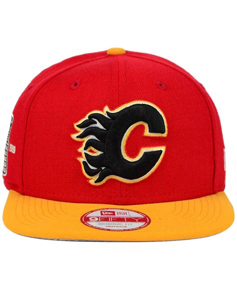 Ktz Calgary Flames Stanley Cup Champ Collection 9fifty Snapback Cap In