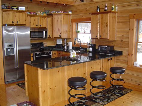 Log Kitchen Cabinets Kitchen Design Small Pine Kitchen Cabinets