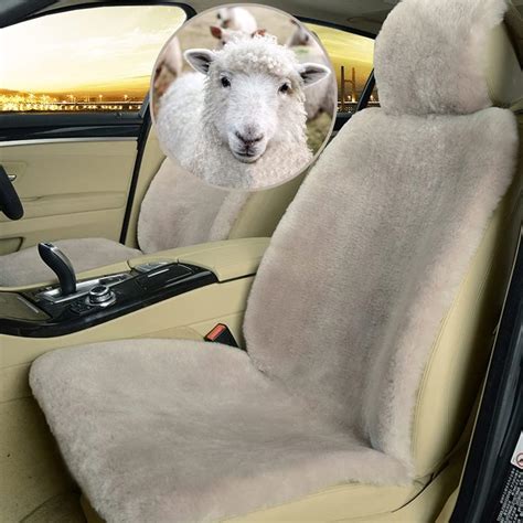 Altlue Real Genuine Sheepskin Car Seat Covers For Cars Suv Trucks Van