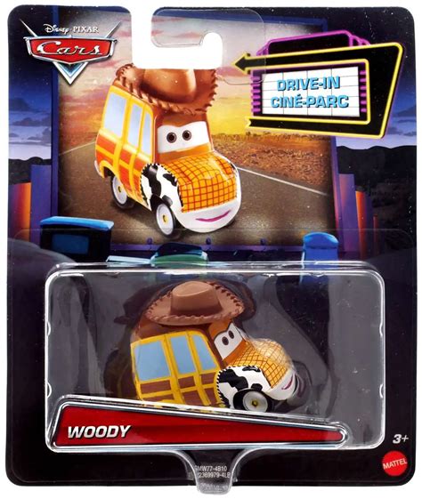 Disney Pixar Cars Drive-In Woody 155 Diecast Car Mattel Toys - ToyWiz