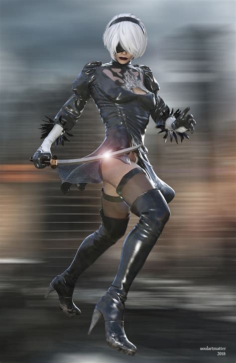 Nier Automata 2B By Soulartmatter Hentai Foundry